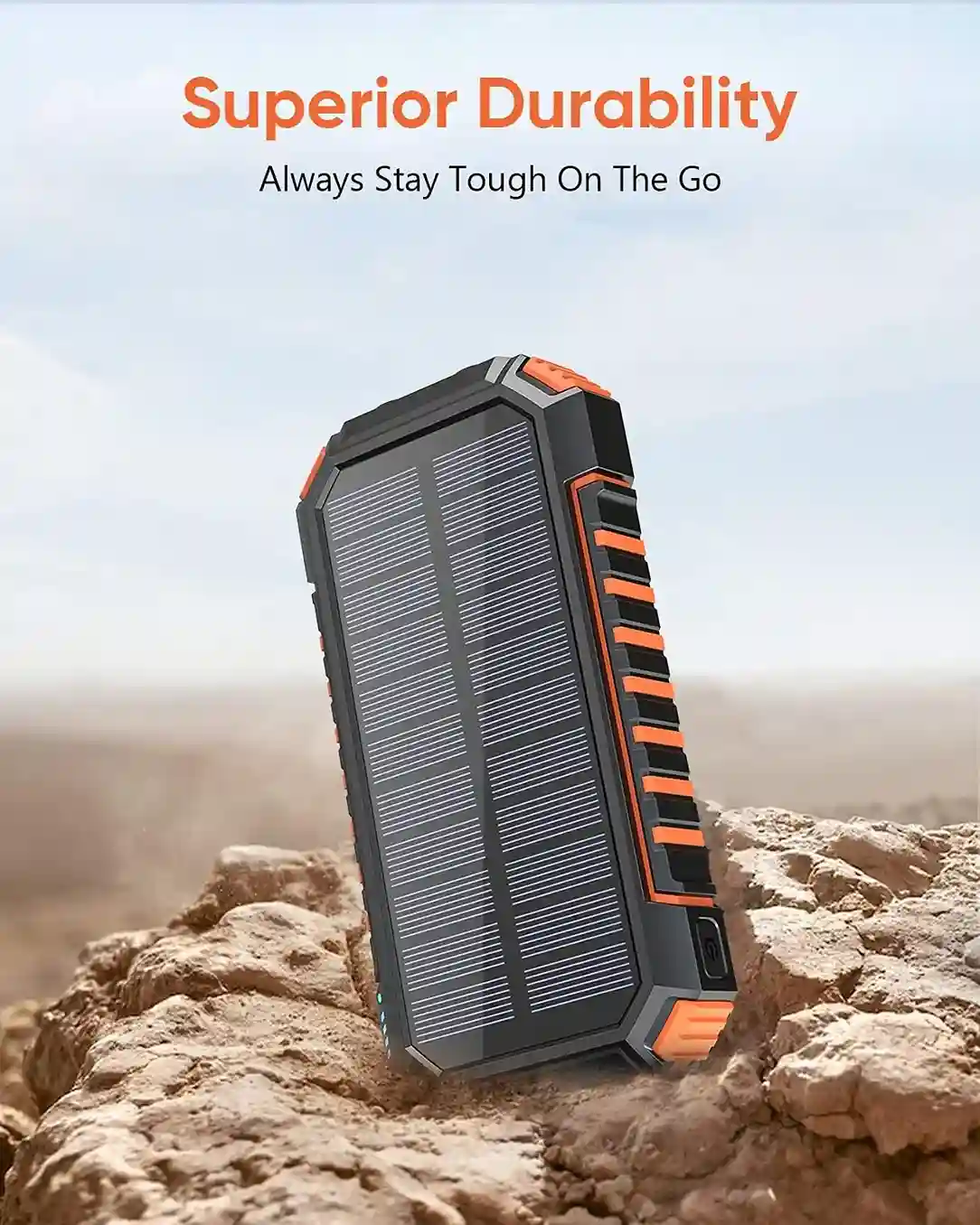 Hiluckey Cargador Solar Power Bank 26 800 mAh