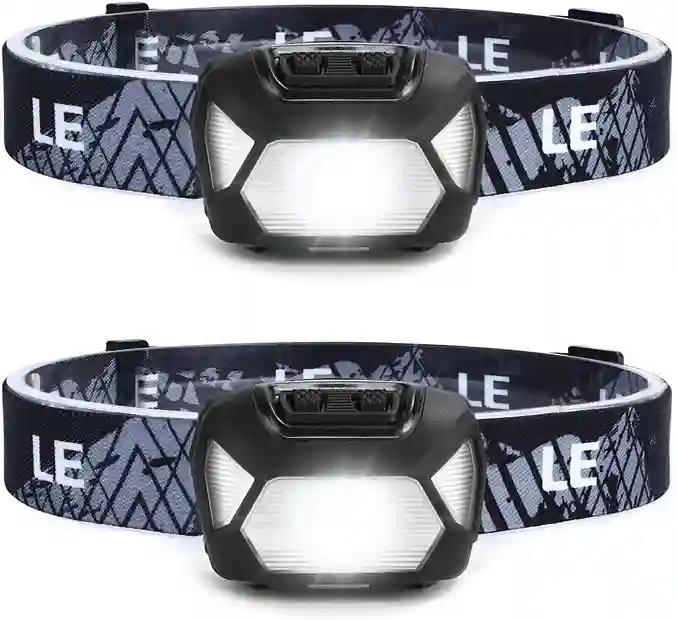 LE Linterna Cabeza LED 1300lux (2 Pack)